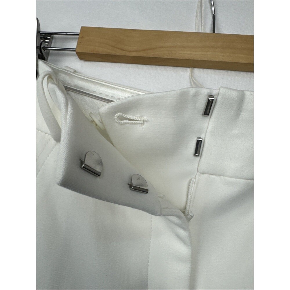 LTD White Wide Leg Sailor Pants Fully Lined Decorative Buttons Size 0 / W30 - Picture 7 of 16